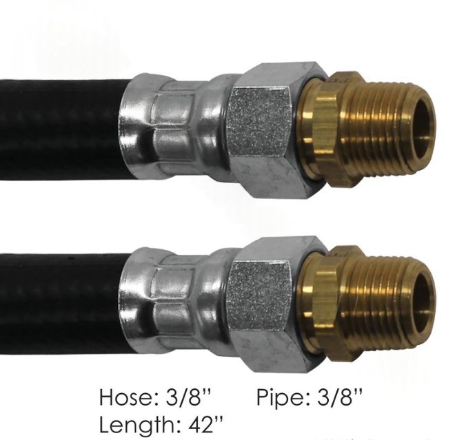 177.73642 - Air Hose Assy 3/8in 3/8in Swivels-42in L