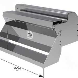 562.SBB5940SS - Step Battery Box 304SS Kenworth 40in