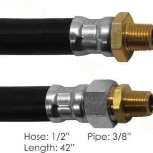 177.7842 - Air Hose Assy 1/2IDx3/8NPTx42IN