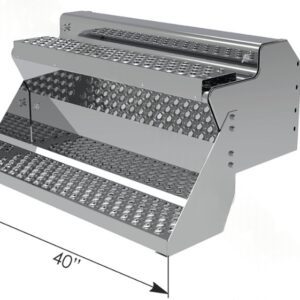 562.SBB5940SSPS - Step Battery Box 304SS Kenworth 40in
