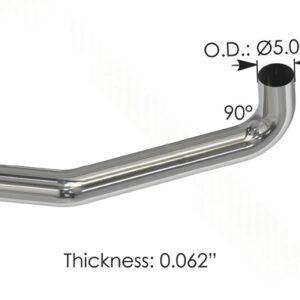 562.U4620689RC - Exhaust Elbow Chrome Freightliner