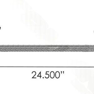 178.2019 - Ground Strap Woven 2GA Clamp to Lug 24in