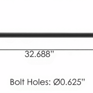 TMRN893E - Narrow Rod 32.688in Poly Hendrickson