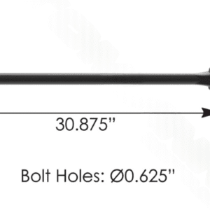TMRN884E - Narrow Rod 30.750in Poly Hendrickson