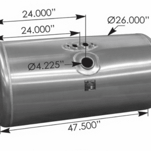 576.7510026C - Fuel Tank Round Peterbilt