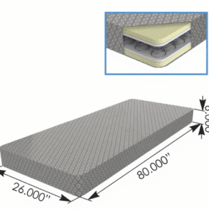 562.MS26806 - Spring Flippable Mattress 26x80x6in