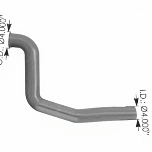 562.U4620001A - Exhaust Pipe ALZ Freightliner