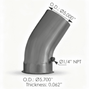 562.U557040A - Exhaust Turbo Elbow ALZ IHC