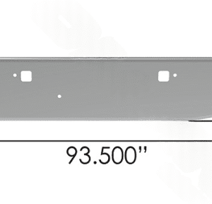 564.VHV-0010-020NS - Bumper Chrome Ken-Pete 16in