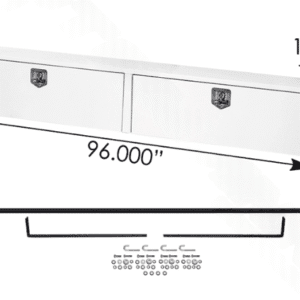 562.TSB96WS - Tool Box 96in X 13in X 16in White Steel