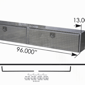 562.TSB96A - Tool Box 96in X 13in X 16in Aluminum
