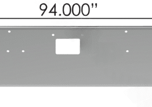 564.75129C - Bumper Chrome Peterbilt 20in 379