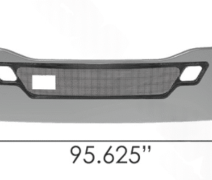 564.59129CX - Bumper Chrome Kenworth 17in T680