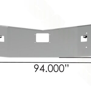 564.VHZA-5010-17-V4 - Bumper Chrome Pete 579NG 18in