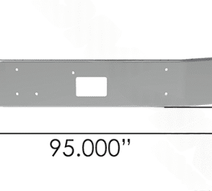 564.VHOD-0010-15 - Bumper Chrome Peterbilt 12in Model 378