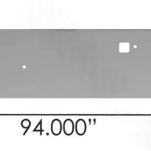 564.VHV-0010-113 - Bumper Chrome Ken-Pete 18in