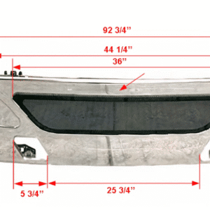 564.55106C - Bumper Chrome IHC 15in ProStar