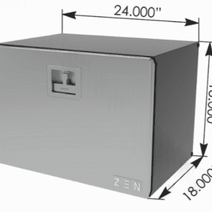 562.TB24BSTSSD - Tool Box 24x18x18 Black Steel w/SS Door