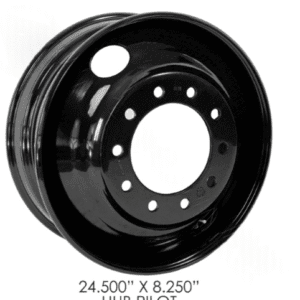 157.L225X825HPX-5HH - Hub Pilot 22.5inX8.25in Steel Black 5HH