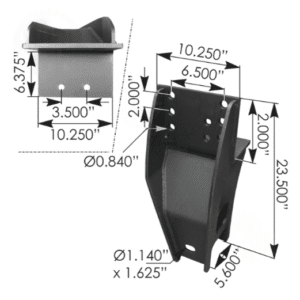 MN91795 - LH Hanger Bracket Adjustable Neway