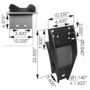 MN91796 - RH Hanger Bracket Fixed Neway