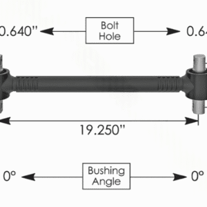 TMR519CR - T-Rod Crimped w Rubber Bush 19.25in