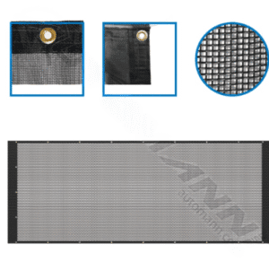 573.TBM84X20 - Black Mesh Tarp 7ft x 20ft