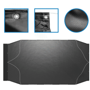 573.TSV114X22F - Solid Vinyl Tarp 9.5ft x 22ft W Flaps