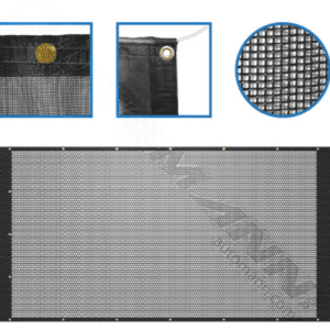 573.TBM84X14 - Black Mesh Tarp 7ft x 14ft