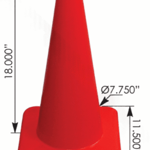 571.SC18 - Safety Cone Orange 18in 4lb