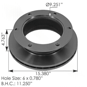 153.122691TR - Hydraulic Disc Rotor 15.380in