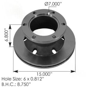153.122527TR - Hydraulic Disc Rotor 15.000in