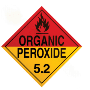 573.P169 - Tagboard Placard ORGANIC PEROXIDE 5.2