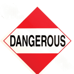 573.P134 - Tagboard Placard DANGEROUS