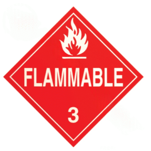573.P135 - Tagboard Placard FLAMMABLE 3