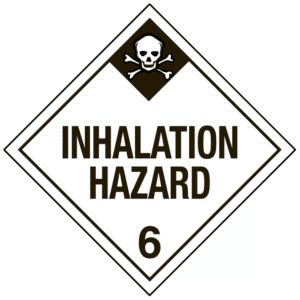 573.P170 - Tagboard Placard INHALATION HAZARD 6