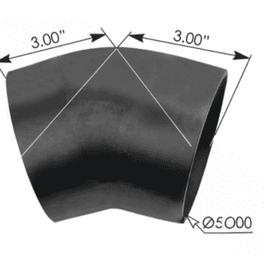 561.47773 - Elbow Rubber 5in ID