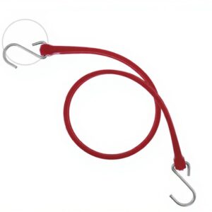 562.PB36R - HD Bungee Gal Steel Hooks Red 36in
