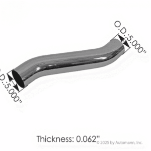 562.U596326C - Exhaust Pipe Chrome Kenworth