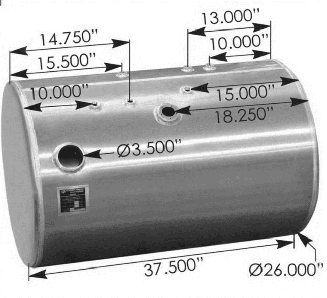 576.55080260PR11 - Fuel Tank Round IHC
