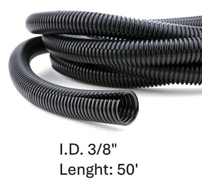 177.1038-50P - Poly Split Loom 3/8in ID - 50ft Length