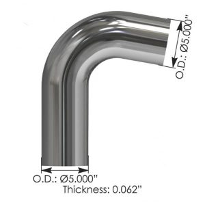 562.U4612099001C - Exhaust Elbow Chrome Freightliner