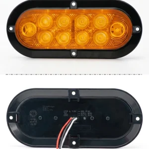 571.LD605A10 LED Park Turn Light 6 Inch Oval Amber, 60292Y, STL78ABP