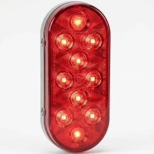 571.LD66R10 - S/T/T Light LED 6in Oval Red