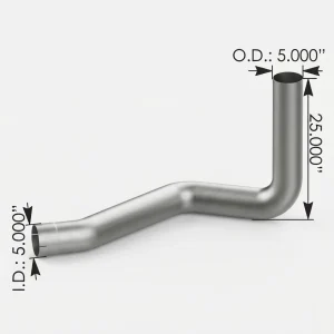 562.U5914020580A - Exhaust Pipe ALZ Kenworth