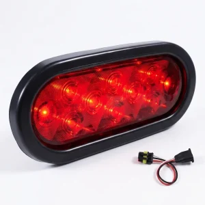 571.LD66R10-K - S/T/T Light Kit LED 6in Oval Red
