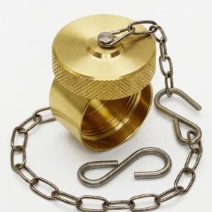 821.Q5107-12DC - Dust Cap Brass for Wing Type Nipple