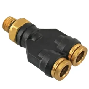 177.12C616M12 - PLC Male Branch Y DOT 3/8in X M12