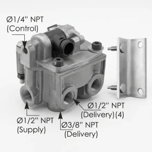 170.K070962OE - OE Bendix ATR6 Traction Relay Valve