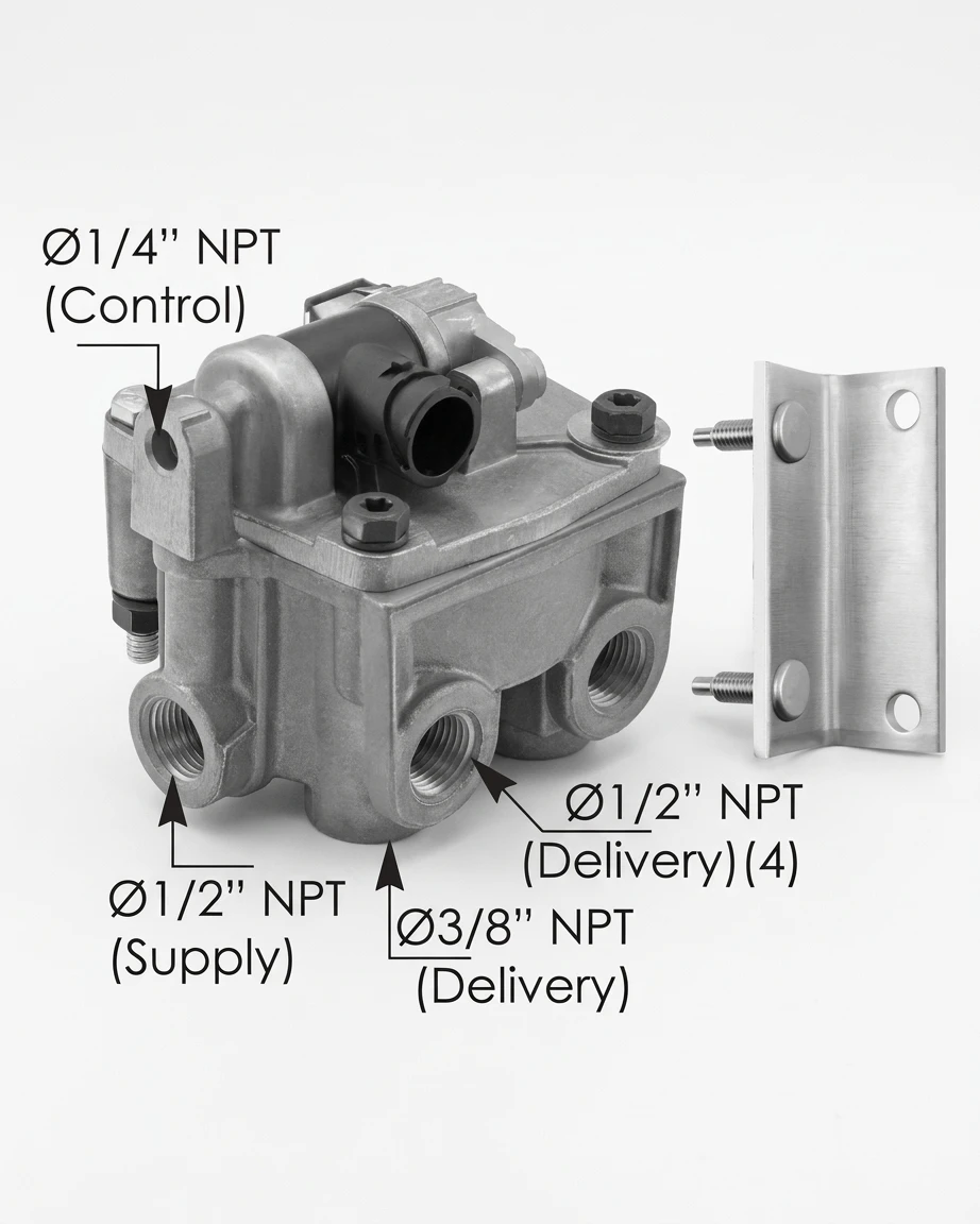 170.K070962OE - OE Bendix ATR6 Traction Relay Valve